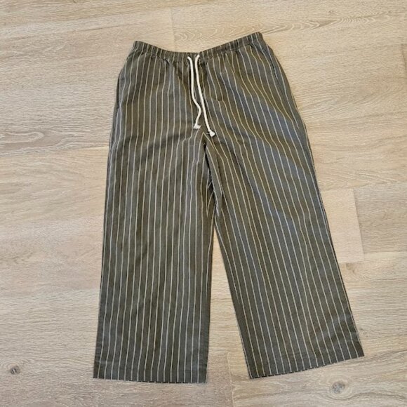 NWOT Uniqlo Linen Blend Cropped Easy Pants - M - Picture 1 of 5